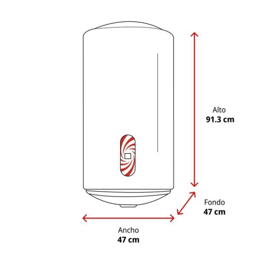 Termo eléctrico Ariston PRO1 ECO H 100 L Horizontal 1500 W