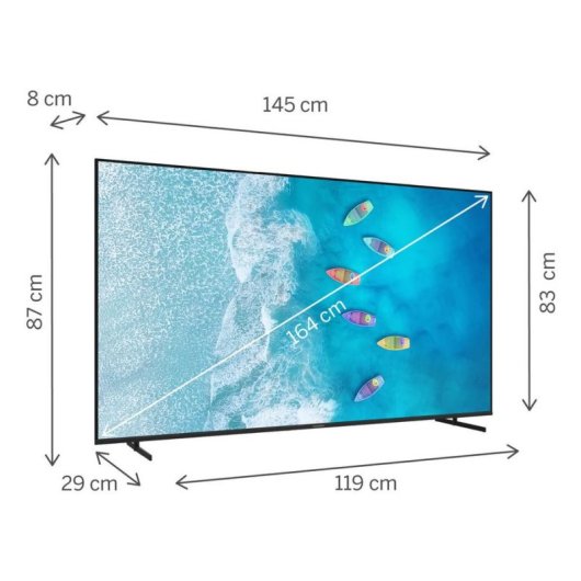 TV Thomson LED 65UG4S15 65" 4K UltraHD 60Hz Smart TV Google TV HDR10 Dolby Audio