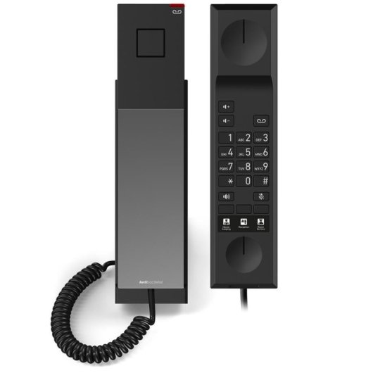 Teléfono IP Snom HD300A Negro Conexión por Cable Escritorio Pared Antibacteriano
