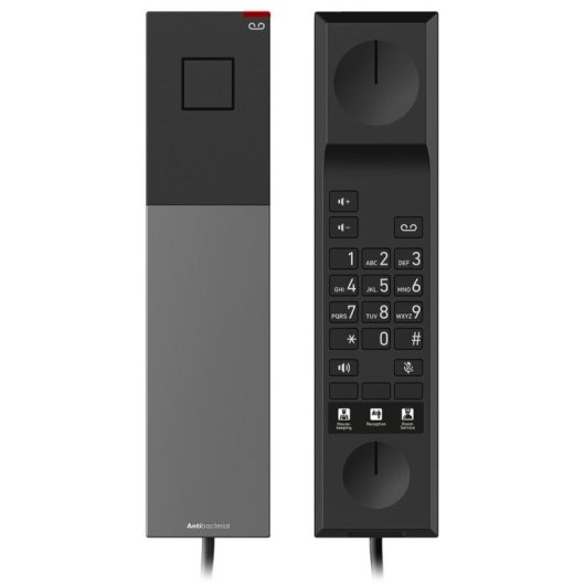 Teléfono IP Snom HD300A Negro Conexión por Cable Escritorio Pared Antibacteriano