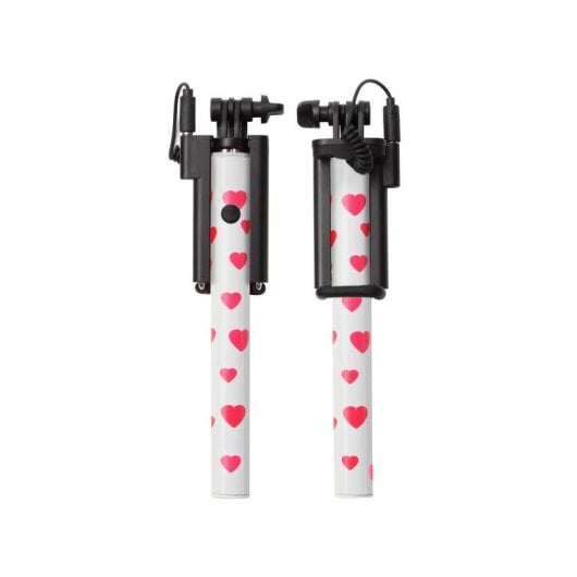 Selfie-Stick Ultron 173950 für Smartphone Rosa, Silber, Weiß