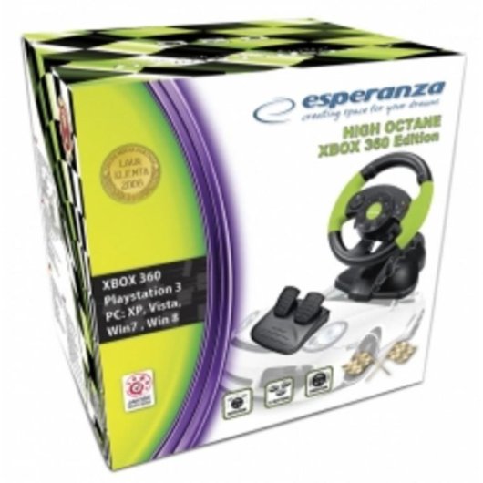 Mando de Juego Esperanza EG104 para PlayStation 3 y Xbox 360 Negro y Verde