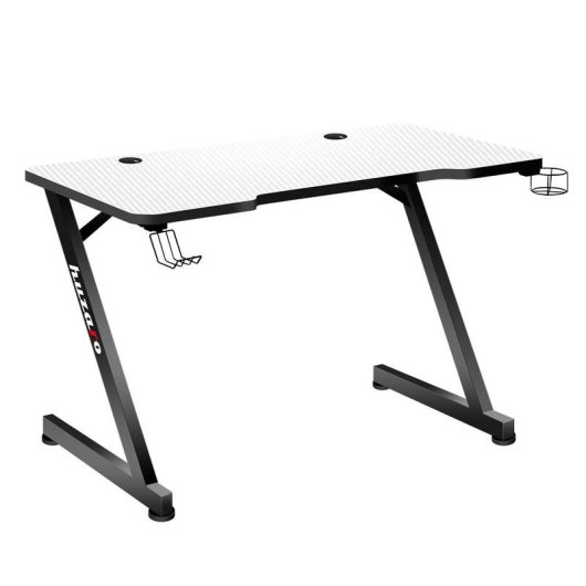 Secretário Gaming Huzaro Hero 2.5 Retangular 1200x600mm Alumínio Fibra Carbono