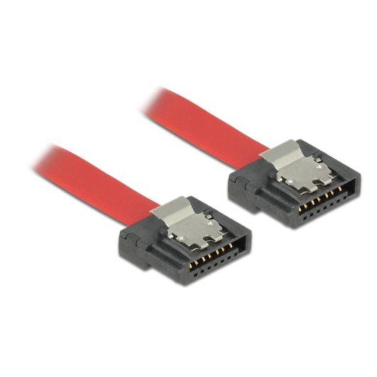 Cabo Delock SATA III 0.3m FLEXI Vermelho