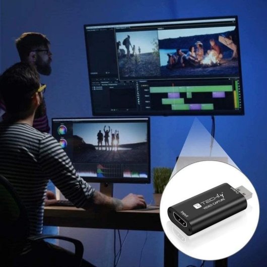 Conversor de sinal HDMI para USB Techly I-USB-VIDEO-1080TY 1080p 60 Hz