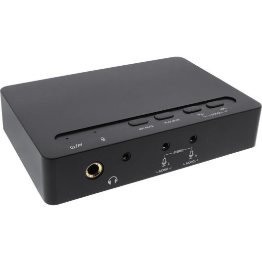 Convertidor de Audio InLine 66670B Mini-USB Negro