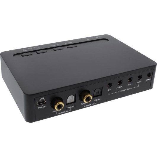 Convertidor de Audio InLine 66670B Mini-USB Negro