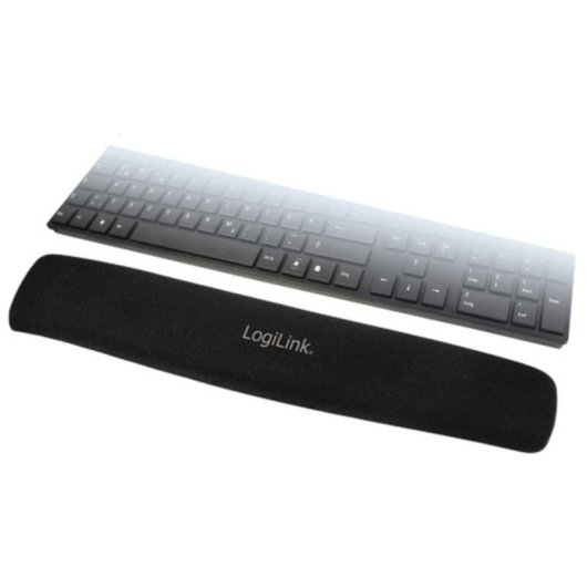 Descanso muñecas LogiLink ID0044 Negro Nylon Poliuretano Silicona