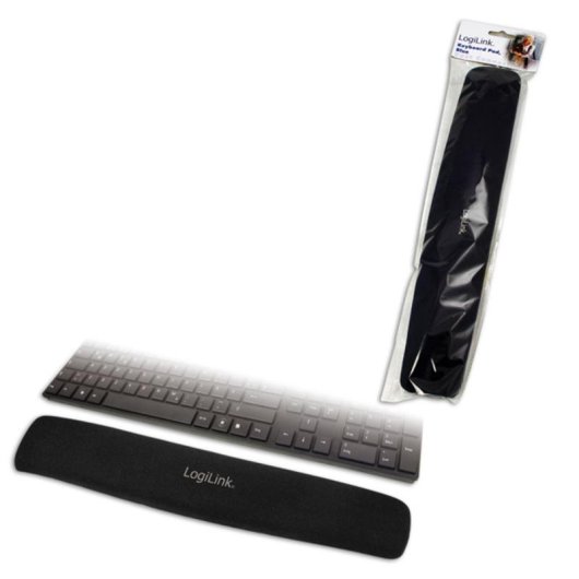Descanso muñecas LogiLink ID0044 Negro Nylon Poliuretano Silicona