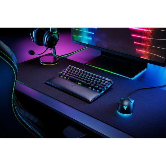 Reposamuñecas Razer RC21-01720100-R3M1 Noir Cuir Mémoire