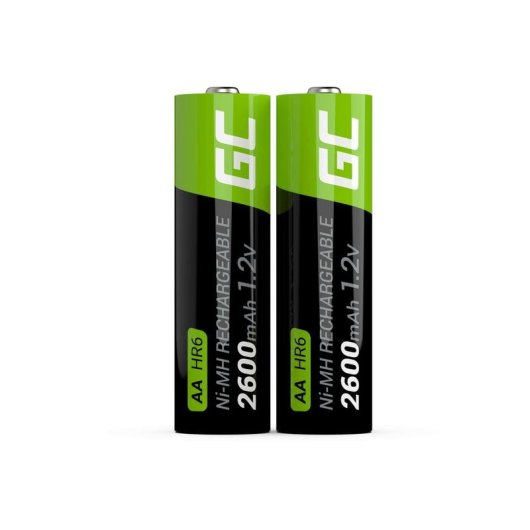Pila Green Cell GR05 Recargable AA NiMH 1,2 V 2600 mAh 2 piezas