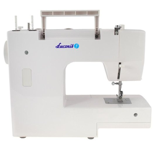 Máquina de costura Łucznik LAURA 555 Semiautomática Vermelha Branca