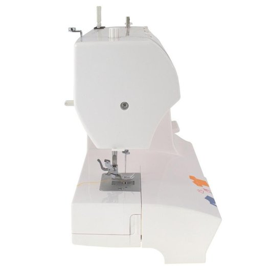 Máquina de costura Łucznik LAURA 555 Semiautomática Vermelha Branca