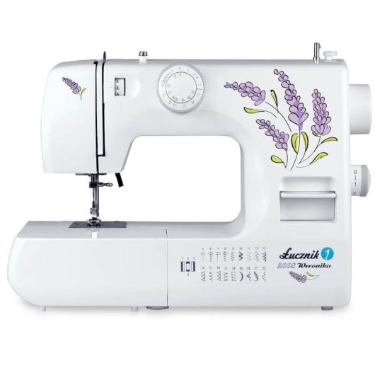 Máquina de costura Łucznik Weronika II 70W Branca Manual Elétrica