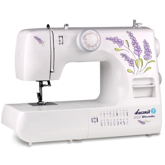 Máquina de costura Łucznik Weronika II 70W Branca Manual Elétrica