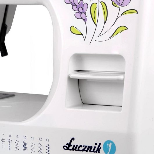 Máquina de costura Łucznik Weronika II 70W Branca Manual Elétrica