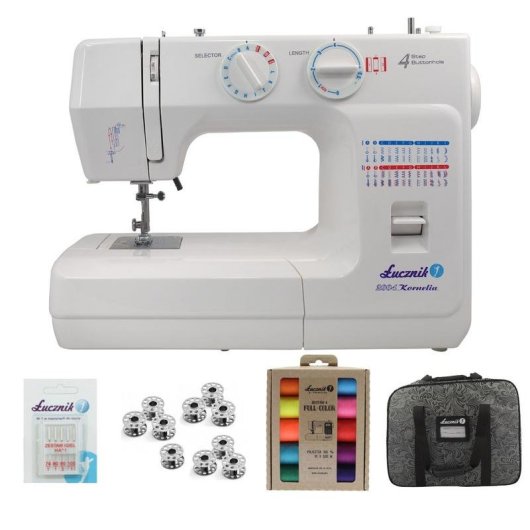 Máquina de costura Łucznik KORNELIA II 2004 48 pontos overlock semi-automática