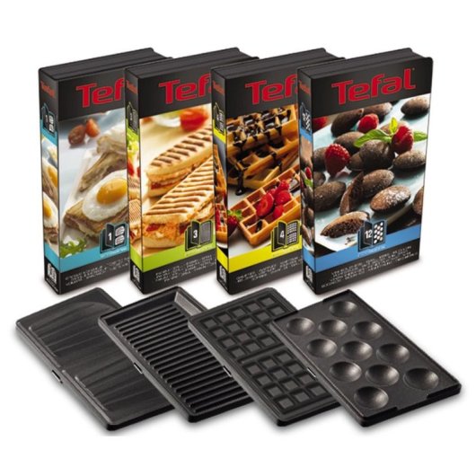 Sandwichera Tefal SW854D Noir Acier inoxydable 700 W