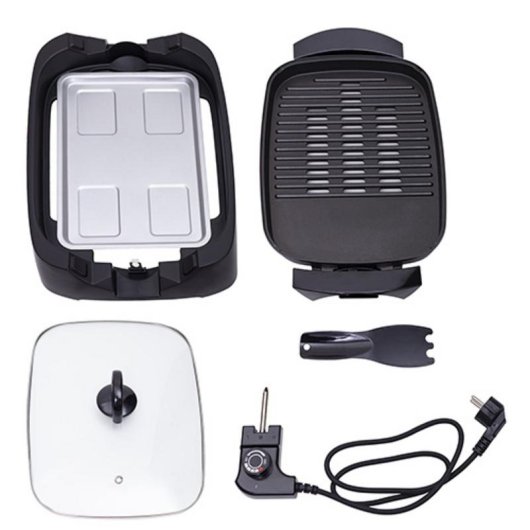 Grelhador Adler AD 6610 3000 W 2 Zonas Mesa + Plancha