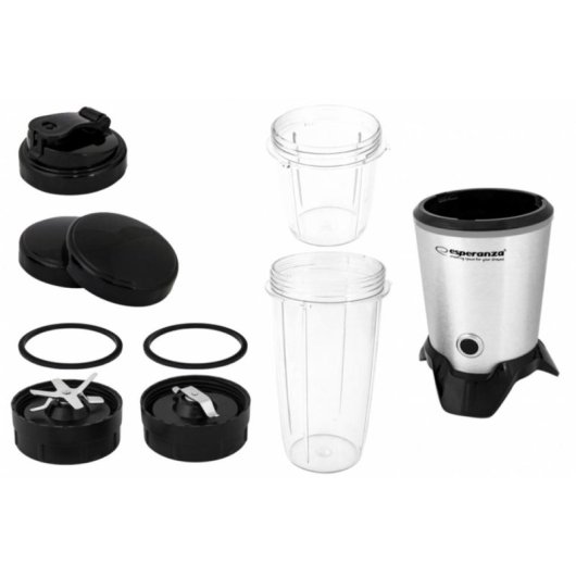 Batidora de vaso Esperanza EKM028 1000 W Preto Aço inoxidável