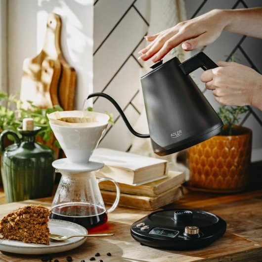 Tetera elettrica Adler AD 1349 1 L 1100 W Nero Oro