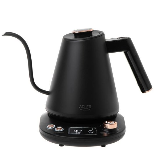 Tetera elettrica Adler AD 1349 1 L 1100 W Nero Oro