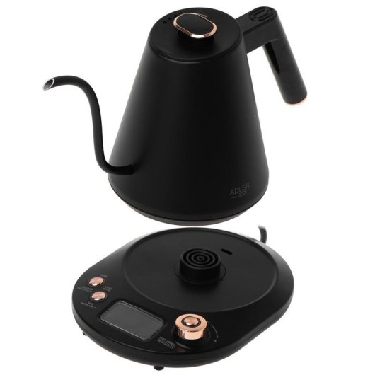Tetera elettrica Adler AD 1349 1 L 1100 W Nero Oro