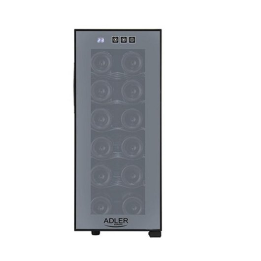 Nevera de vino termoeléctrique Adler AD 8083 12 bouteilles 50W Classe G Noir
