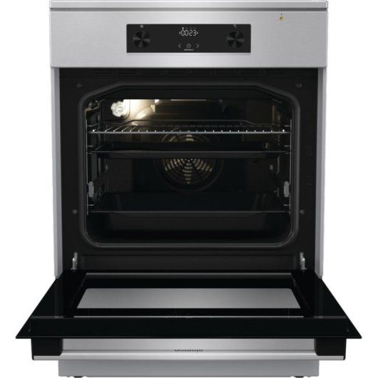 Cocina independiente Gorenje GEIT6C60XPG Inducción 4 zonas Horno 71 L Acero inoxidable