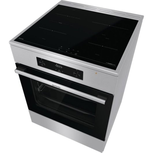 Cocina independiente Gorenje GEIT6C60XPG Inducción 4 zonas Horno 71 L Acero inoxidable