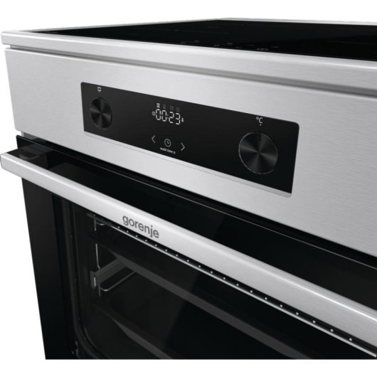 Cocina independiente Gorenje GEIT6C60XPG Inducción 4 zonas Horno 71 L Acero inoxidable