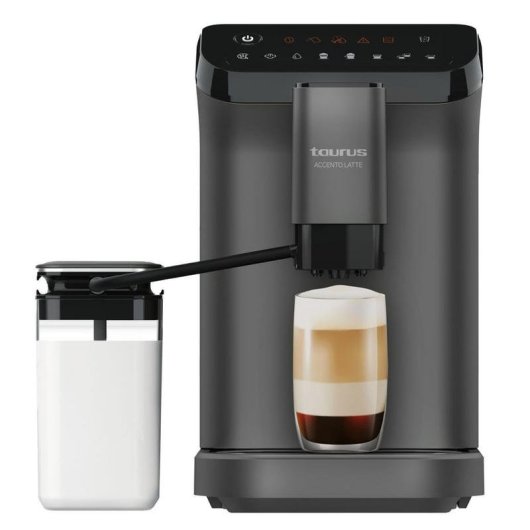 Cafetière superautomatique Taurus Accento Latte 1,5 L 20 Bars avec réservoir de lait