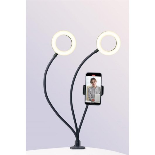 Anillo de iluminación Braun 371047 LED 200 lm USB 1,4 m Negro Blanco