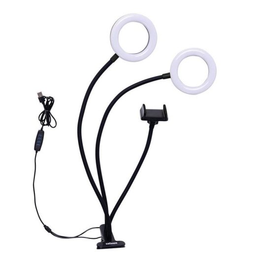 Anillo de iluminación Braun 371047 LED 200 lm USB 1,4 m Negro Blanco