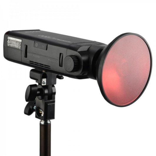 Reflektor Godox AD-M für Blitz, 104 mm, Schwarz/Grün/Hellblau/Rot/Silber/Gelb