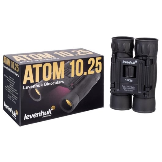 Binoculares Levenhuk Atom 10x25 Techo 10x Negro