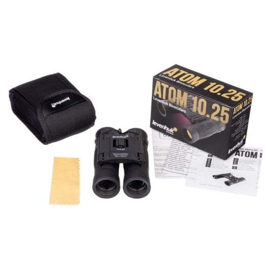 Binoculares Levenhuk Atom 10x25 Techo 10x Negro