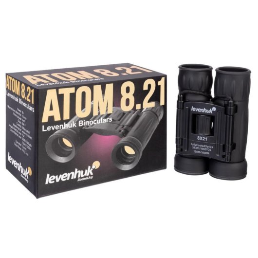 Binoculares Levenhuk Atom 8x21 Techo 8x Negro