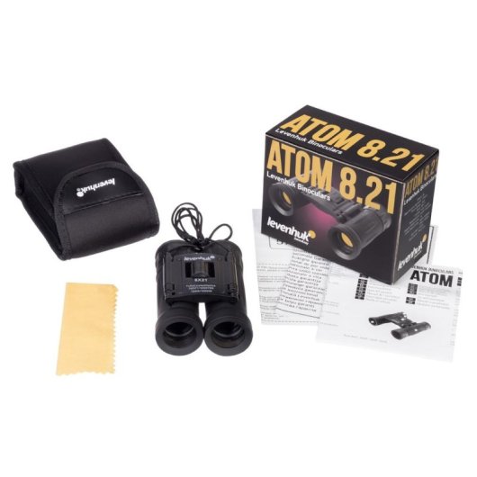 Binoculares Levenhuk Atom 8x21 Techo 8x Negro