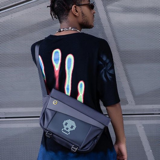 Borsa a tracolla Divoom Sling Bag V Unisex Nero 11 pollici