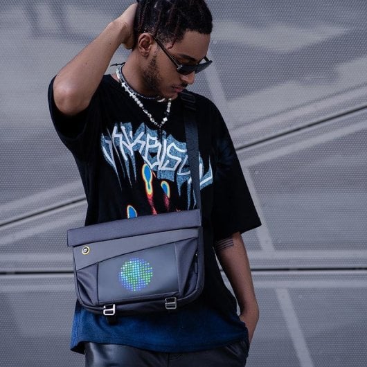 Borsa a tracolla Divoom Sling Bag V Unisex Nero 11 pollici
