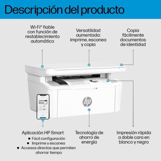 Laser-Drucker Wi-Fi HP LaserJet M140w Multifunktion Schwarzweiß
