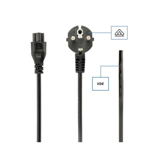 Cable de alimentación Gembird PC-186-ML12-3M Schuko a C5 3 metros