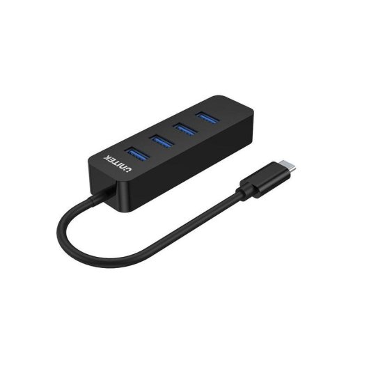 Hub Unitek 5 porte 5000 Mbit/s USB 3.2 Gen 1 modello uHUB Q4 Nero ABS