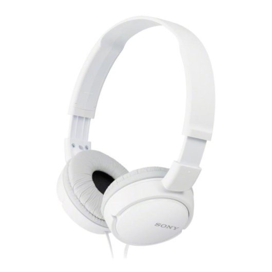 Auriculares Sony MDR-ZX110 con cable, conexión alámbrica, uso para música, blancos