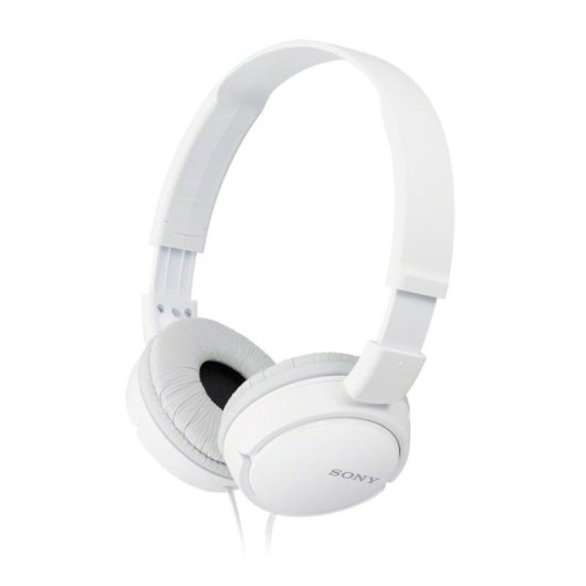 Auriculares Sony MDR-ZX110 con cable, conexión alámbrica, uso para música, blancos
