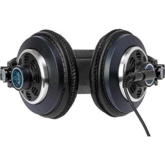 Auriculares AKG K240 MKII com cabo jack circumaurais semiabertos pretos