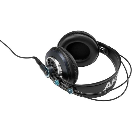 Auriculares AKG K240 MKII com cabo jack circumaurais semiabertos pretos