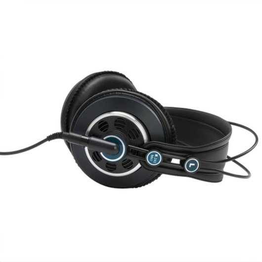 Auriculares AKG K240 MKII com cabo jack circumaurais semiabertos pretos