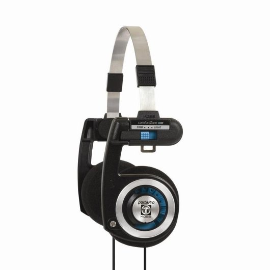 Auriculares Koss Porta Pro con cable, conexión alámbrica, uso musical, color negro